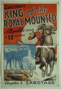 #024 KING OF ROYAL MOUNTED linen1sh'40 serial 