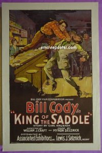 #2078 KING OF THE SADDLE 1sh '26 Bill Cody 