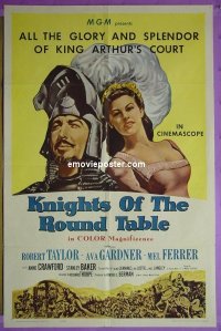 A682 KNIGHTS OF THE ROUND TABLE one-sheet movie poster R62 Robert Taylor