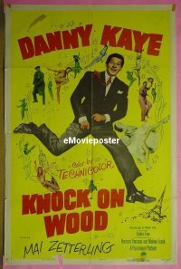#354 KNOCK ON WOOD 1sh '54 Danny Kaye 