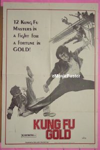 #300 KUNG FU GOLD 1sh 70s martial arts 