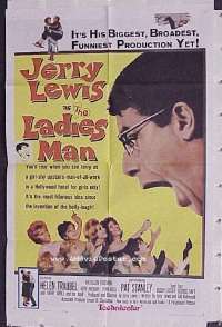 r885 LADIES' MAN one-sheet movie poster '61 Jerry Lewis
