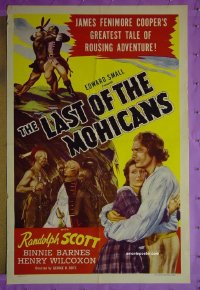 #7884 LAST OF THE MOHICANS 1sh R51 Scott