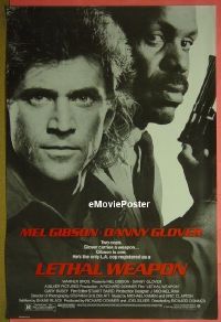 #432 LETHAL WEAPON 1sh '87 Gibson, Glover 