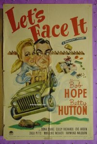 #7900 LET'S FACE IT 1sh '43 Bob Hope, Hutton