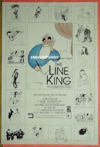 #436 LINE KING 1sh '96 Al Hirschfield 