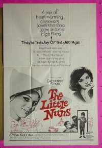 r913 LITTLE NUNS one-sheet movie poster '63 Catherine Spaak