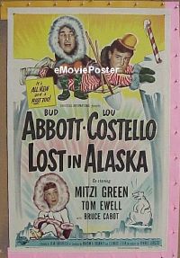 #040 LOST IN ALASKA 1sh '52 Abbott & Costello 