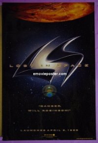 #2532 LOST IN SPACE DS advance 1sh '98 Hurt