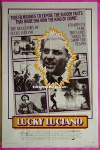 #0936 LUCKY LUCIANO style A 1sh '74 Steiger 
