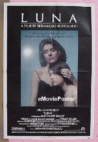 Q088 LUNA one-sheet movie poster '79 Clayburgh, Bertolucci