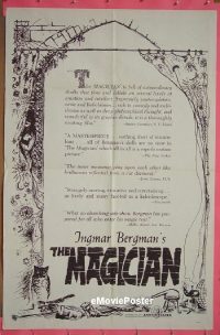 #353 MAGICIAN 1sh '58 Ingmar Bergman 