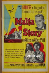 #1763 MALTA STORY 1sh '54 Guinness, Hawkins 