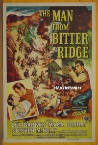 #1772 MAN FROM BITTER RIDGE 1sh 55 Lex Barker 