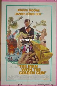 #010 MAN WITH THE GOLDEN GUN 1sh '74 Bond 
