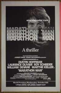 #4866 MARATHON MAN advance 1sh '76 Hoffman 
