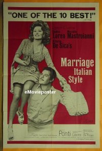 #405b MARRIAGE ITALIAN STYLE 1sh '64 Loren 