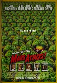 #451 MARS ATTACKS advance DS 1sh '96 Burton 