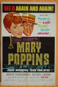 #1814 MARY POPPINS style B 1sh R73 Andrews 