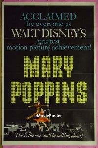 #497 MARY POPPINS style B 1sh '64 J. Andrews 