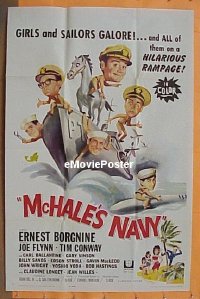 #321 McHALE'S NAVY 1sh '64 Borgnine, Conway 