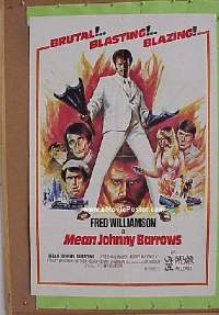 r960 MEAN JOHNNY BARROWS one-sheet movie poster '76 Fred Williamson
