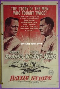 Q157 MEN one-sheet movie poster R57 very 1st Marlon Brando!