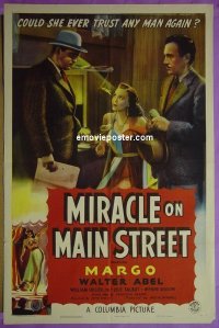 #8006 MIRACLE ON MAIN STREET 1sh '39 Margo 