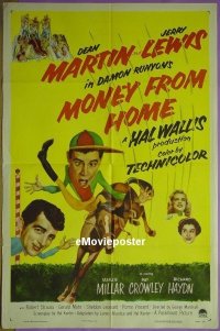 #431 MONEY FROM HOME 1sh '54 2-D Jerry Lewis 