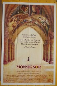 A823 MONSIGNOR one-sheet movie poster '82 Christopher Reeve
