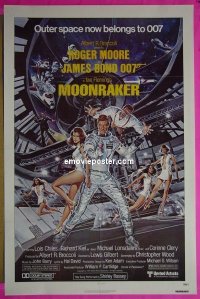 #2654 MOONRAKER 1sh '79 Moore as Bond 