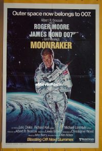 #1016 MOONRAKER advance 1sh '79 Moore as Bond 