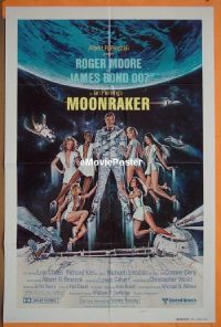 #347 MOONRAKER style B teaser 1sh '79 Moore 