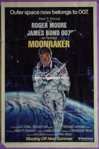 #449 MOONRAKER advance 1sh '79 Moore as Bond 