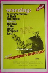 A856 MUMMY'S SHROUD one-sheet movie poster '67 Hammer, Andre Morell