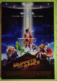 #2597 MUPPETS FROM SPACE DS 1sh '99 sci-fi!