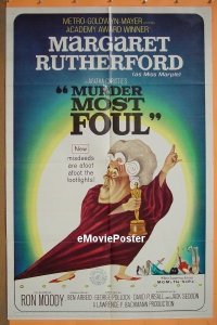 #418 MURDER MOST FOUL 1sh '64 Rutherford 