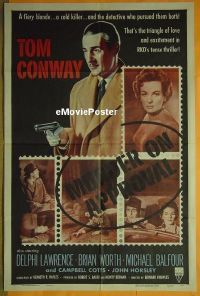 #437 MURDER ON APPROVAL 1sh '56 Tom Conway 