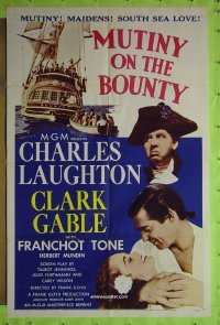 A866 MUTINY ON THE BOUNTY one-sheet movie poster R57 Laughton