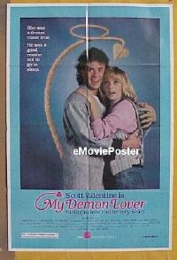 A868 MY DEMON LOVER one-sheet movie poster '87 Scott Valentine, Little