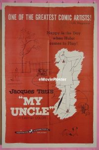 #368 MY UNCLE 1sh '58 Jacques Tati 