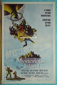 #2602 MYSTERIOUS ISLAND 1sh '62 Harryhausen