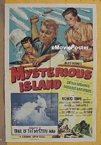 #499 MYSTERIOUS ISLAND 1sh '51 Crane, serial 