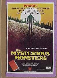 #3897 MYSTERIOUS MONSTERS 1sh '75 Graves