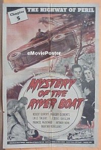 #343 MYSTERY OF THE RIVER BOAT 1sh '44 serial 
