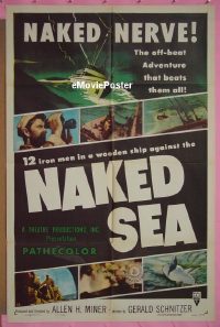 #380 NAKED SEA 1sh '55 'Naked nerve!' 