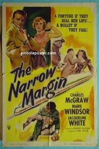 #5072 NARROW MARGIN 1sh '51 McGraw, Windsor 