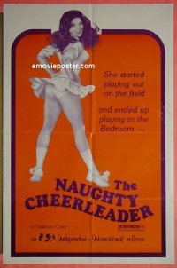 #4896 HOW DID A NICE GIRL LIKE YOU 1sh R75 Naughty Cheerleaders, sexy Barbi Benton played off field
