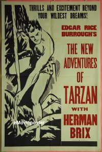 #8077 NEW ADVENTURES OF TARZAN 1sh '35 serial