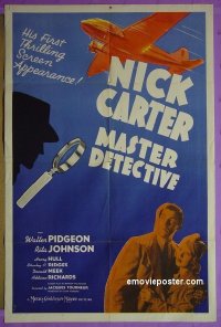 #1079 NICK CARTER MASTER DETECTIVE 1sh '39 